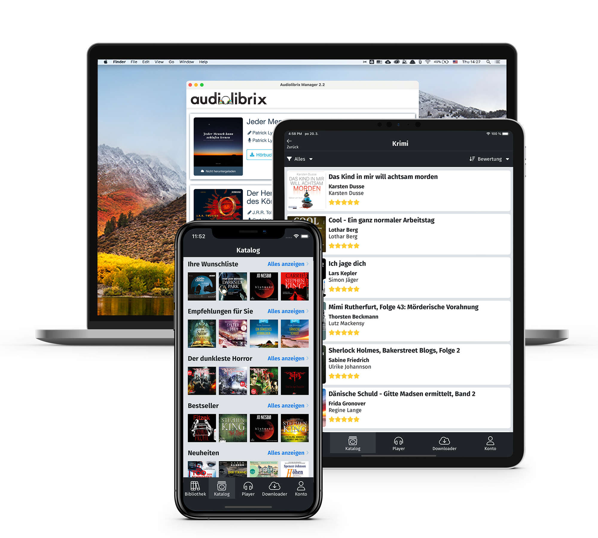 Hörbücher zum Herunterladen - für dein Handy, Tablet oder Computer