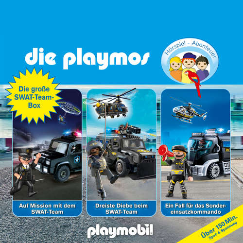Hoerbuch Die Playmos - Das Original Playmobil Hörspiel, Die große SWAT-Team-Box, Folgen 68, 78, 85 - David Bredel - Gerrit Schmidt-Foß
