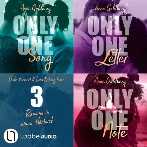 Hoerbuch Only One Song | Only one Letter | Only One Note - 3 Romane in einem Hörbuch! - Anne Goldberg - Emilia Weinert