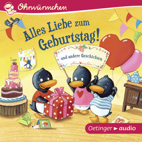 Hoerbuch Ohrwürmchen - Alles Liebe zum Geburtstag! und andere Geschichten - Susanne Lütje - Monty Arnold Hoerbuch Ohrwürmchen - Alles Liebe zum Geburtstag! und andere Geschichten - Susanne Lütje - Monty Arnold