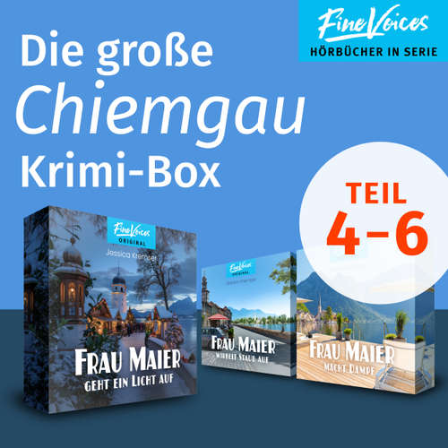 Hoerbuch Die große Chiemgau Krimi-Box - Teil 4-6: Frau Maier wirbelt Staub auf + Frau Maier macht Dampf + Frau Maier geht ein Licht auf - Jessica Kremser - Hildegard Meier