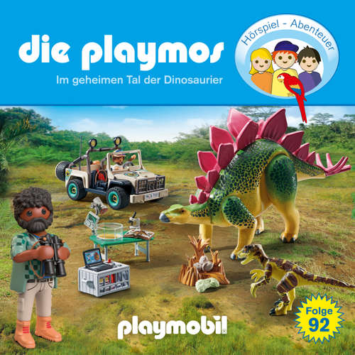 Hoerbuch Die Playmos, Folge 92: Im geheimen Tal der Dinosaurier (Das Original Playmobil Hörspiel) - Simon X. Rost - Gerrit Schmidt-Foß