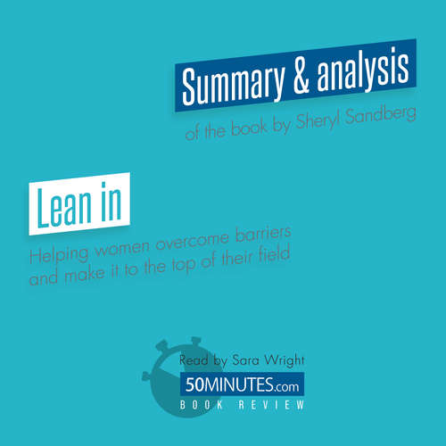Audiobook Book Review: Lean in by Sheryl Sandberg - 50minutes - Sara Wright