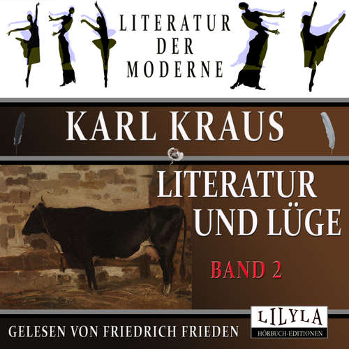 Hoerbuch Literatur und Lüge - Band 2 - Karl Kraus - Friedrich Frieden