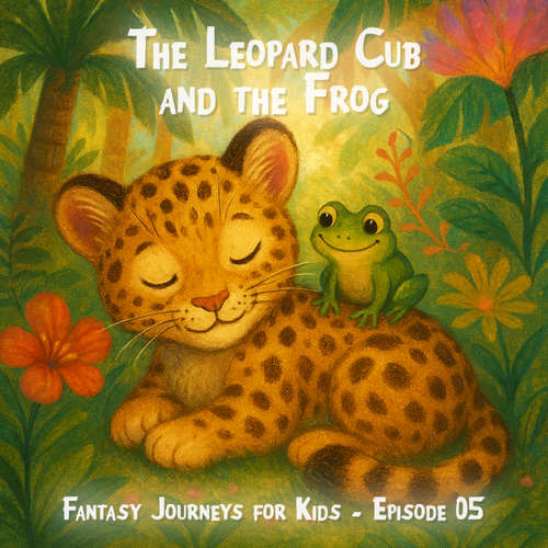 Audiobook Fantasy Journeys for Kids, Episode 6: The Leopard Cub and the Frog - Claudia Schröder - Synthesized Voice-Female