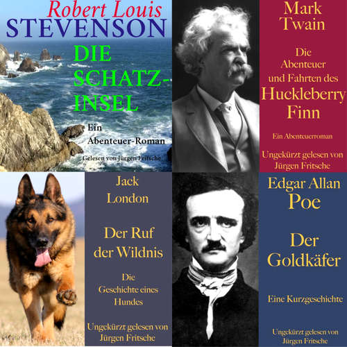 Hoerbuch Die Abenteuer Box: 4 Hörbuch-Klassiker - Robert Louis Stevenson - Jürgen Fritsche