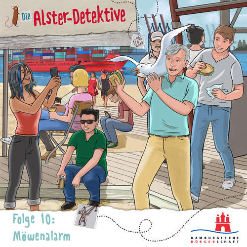 Hoerbuch Die Alster-Detektive Folge 10 - Möwenalarm - Kai Schwind - Elmar Börger