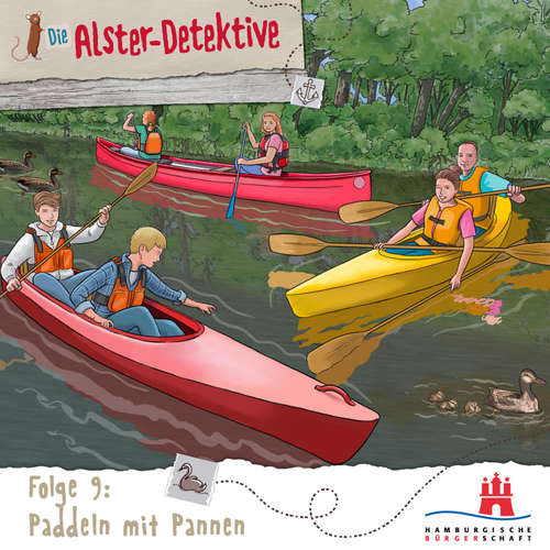 Hoerbuch Die Alster-Detektive Folge 9 - Paddeln mit Pannen - Kai Schwind - Malaika Adihambo