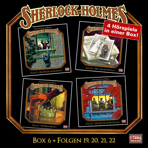 Hoerbuch Sherlock Holmes - Die geheimen Fälle des Meisterdetektivs, Box 6: Folgen 19, 20, 21, 22 - Arthur Conan Doyle - Joachim Tennstedt Hoerbuch Sherlock Holmes - Die geheimen Fälle des Meisterdetektivs, Box 6: Folgen 19, 20, 21, 22 - Arthur Conan Doyle - Joachim Tennstedt