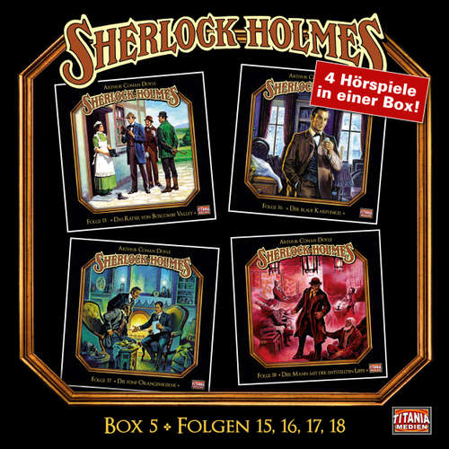 Hoerbuch Sherlock Holmes - Die geheimen Fälle des Meisterdetektivs, Box 5: Folgen 15, 16, 17, 18 - Arthur Conan Doyle - Joachim Tennstedt Hoerbuch Sherlock Holmes - Die geheimen Fälle des Meisterdetektivs, Box 5: Folgen 15, 16, 17, 18 - Arthur Conan Doyle - Joachim Tennstedt