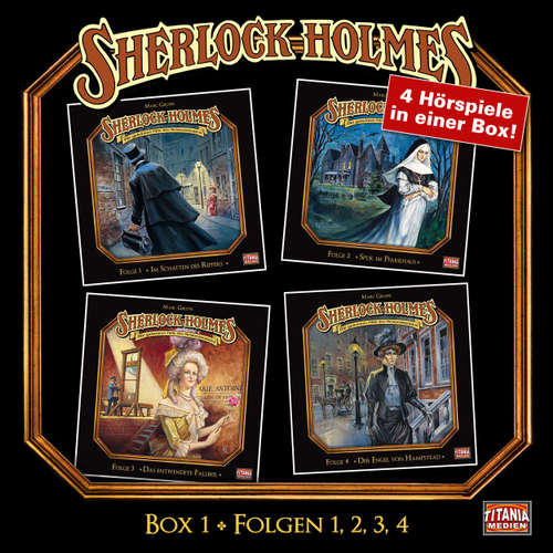 Hoerbuch Sherlock Holmes - Die geheimen Fälle des Meisterdetektivs, Box 1: Folgen 1, 2, 3, 4 - Arthur Conan Doyle - Joachim Tennstedt Hoerbuch Sherlock Holmes - Die geheimen Fälle des Meisterdetektivs, Box 1: Folgen 1, 2, 3, 4 - Arthur Conan Doyle - Joachim Tennstedt