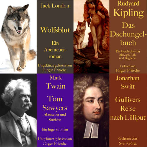 Hoerbuch Die Abenteuer Box: 4 Hörbuch-Klassiker - Jonathan Swift - Jürgen Fritsche