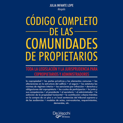 Audiolibro Código completo de las comunidades de propietarios - Julia Infante Lope - Male synthesized voice