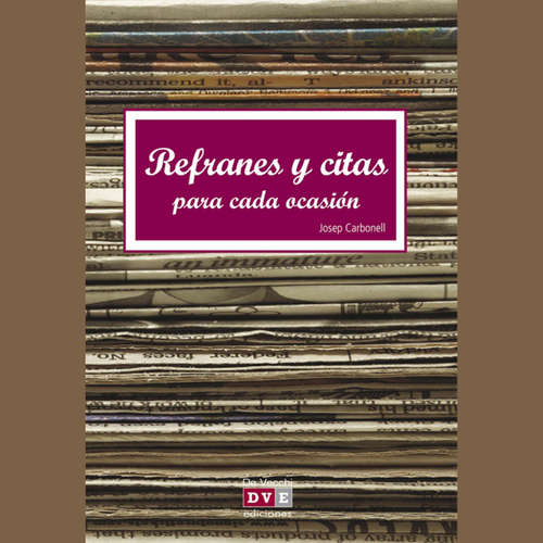 Audiolibro Refranes y citas para cada ocasión - Josep Carbonell - Male synthesized voice