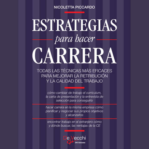Audiolibro Estrategias para hacer carrera - Nicoletta Piccardo - Male synthesized voice