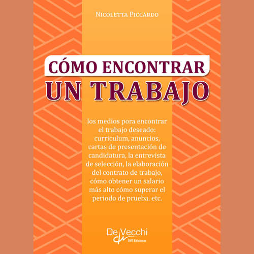 Audiolibro Cómo encontrar un trabajo - Nicoletta Piccardo - Male synthesized voice