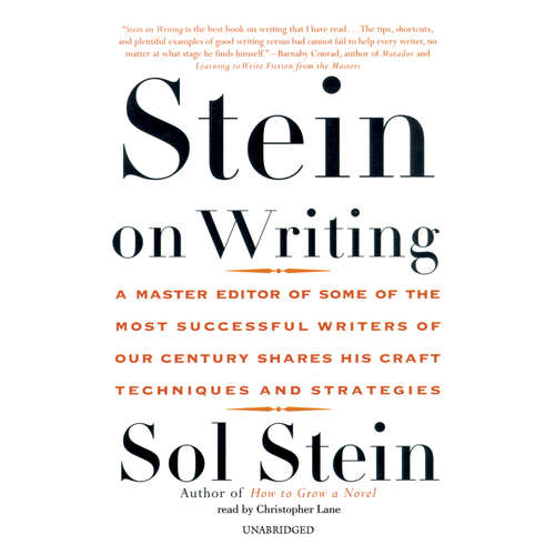 Audiobook Stein on Writing - Sol Stein - Christopher Lane