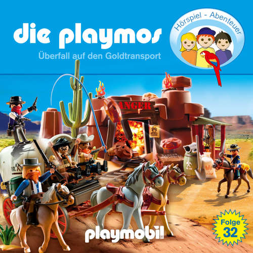Hoerbuch Die Playmos - Das Original Playmobil Hörspiel, Folge 32: Überfall auf den Goldtransport - David Bredel - Gerrit Schmidt-Foß Hoerbuch Die Playmos - Das Original Playmobil Hörspiel, Folge 32: Überfall auf den Goldtransport - David Bredel - Gerrit Schmidt-Foß