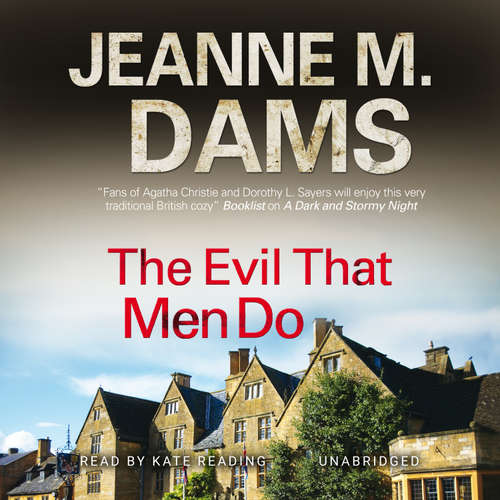 Audiobook The Evil That Men Do - Jeanne M. Dams - Kate Reading