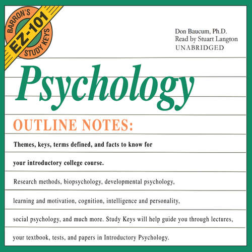 Audiobook Psychology - Don Baucum - Stuart Langton