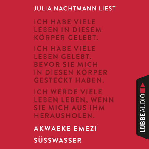 Hoerbuch Süßwasser - Akwaeke Emezi - Julia Nachtmann