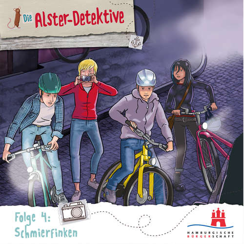 Hoerbuch Die Alster-Detektive, Folge 4: Schmierfinken - Katrin Wiegand - Oliver Rohrbeck Hoerbuch Die Alster-Detektive, Folge 4: Schmierfinken - Katrin Wiegand - Oliver Rohrbeck
