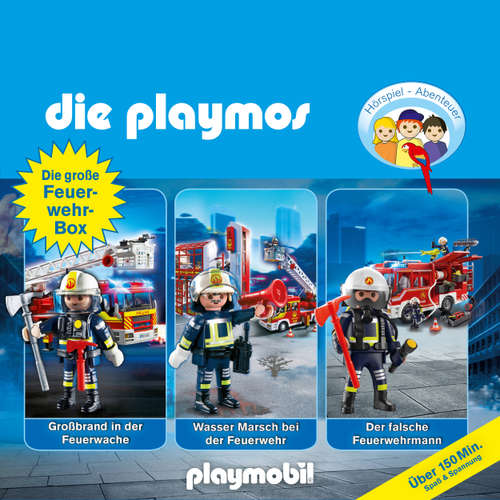 Hoerbuch Die Playmos - Das Original Playmobil Hörspiel, Die große Feuerwehr-Box, Folgen 42, 57, 62 - David Bredel - Gerrit Schmidt-Foß