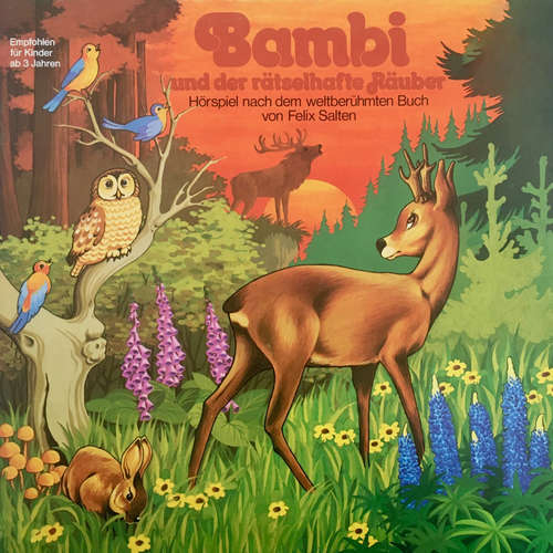 Hoerbuch Bambi, Folge 3: Bambi und der rätselhafte Räuber - Felix Salten - Wolfgang Kieling Hoerbuch Bambi, Folge 3: Bambi und der rätselhafte Räuber - Felix Salten - Wolfgang Kieling