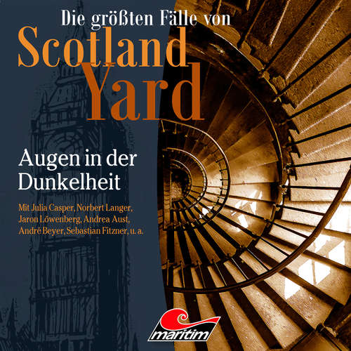 Hoerbuch Die größten Fälle von Scotland Yard, Folge 45: Augen in der Dunkelheit - Markus Duschek - Julia Casper Hoerbuch Die größten Fälle von Scotland Yard, Folge 45: Augen in der Dunkelheit - Markus Duschek - Julia Casper