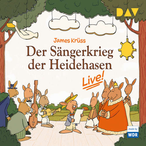 Hoerbuch Der Sängerkrieg der Heidehasen - Live! (Hörspiel) - James Krüss - Nina Kwalun