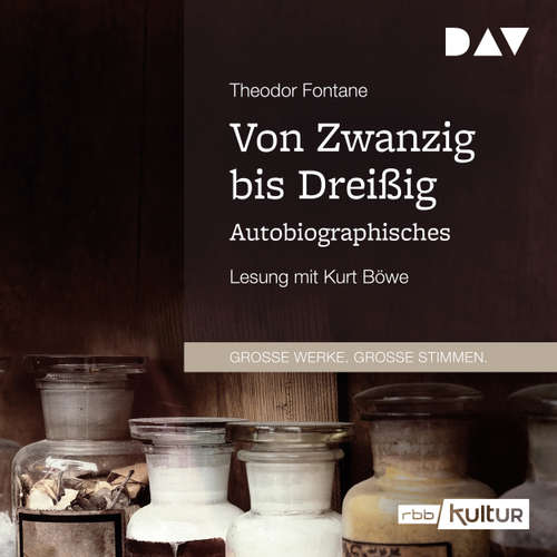 Hoerbuch Von Zwanzig bis Dreißig - Theodor Fontane - Kurt Böwe