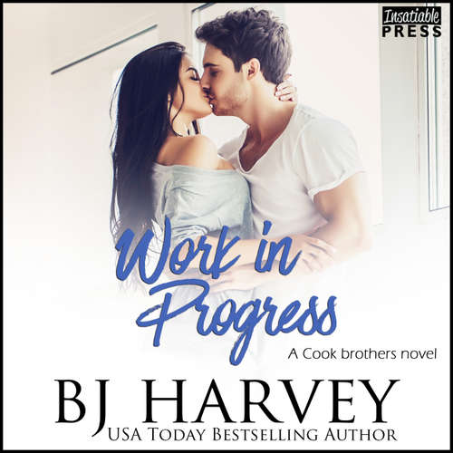 Audiobook Work in Progress - Cook Brothers, Book 1 - BJ Harvey - Rebecca Estrella