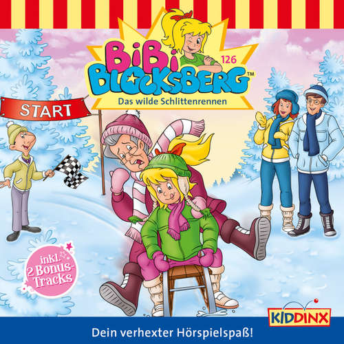 Hoerbuch Bibi Blocksberg, Folge 126: Das wilde Schlittenrennen - Klaus-P. Weigand - Susanna Bonasewicz