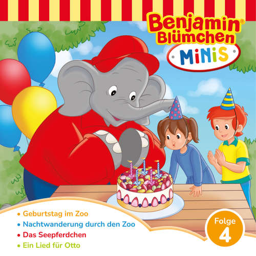 Hoerbuch Benjamin Blümchen, Benjamin Minis, Folge 4: Geburstag im Zoo - Vincent Andreas - Jürgen Kluckert