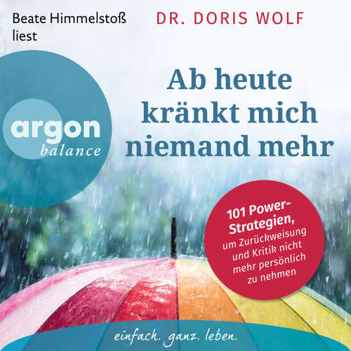 Hoerbuch Ab heute kränkt mich niemand mehr - 101 Power-Strategien, um Zurückweisung und Kritik nicht mehr persönlich zu nehmen - Doris Wolf - Beate Himmelstoß