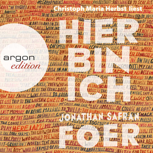 Hoerbuch Hier bin ich - Jonathan Safran Foer - Christoph Maria Herbst Hoerbuch Hier bin ich - Jonathan Safran Foer - Christoph Maria Herbst