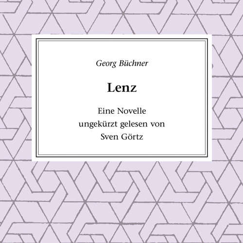 Hoerbuch Lenz - Georg Büchner - Sven Görtz