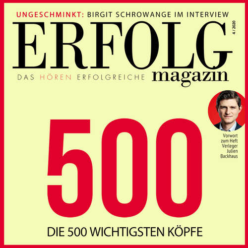 Hoerbuch ERFOLG Magazin 4/2020 - Backhaus - Dieter Büge