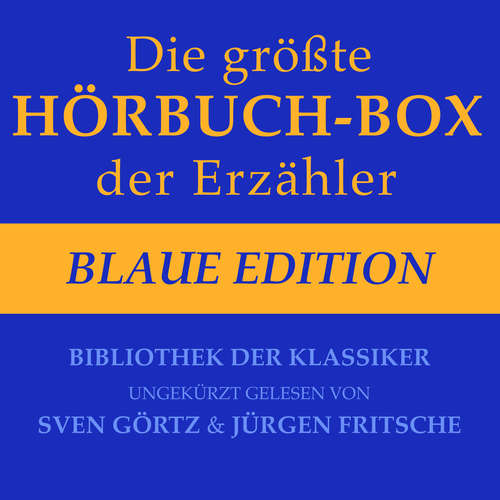 Hoerbuch Die größte Hörbuch-Box der Erzähler: Blaue Edition - Edgar Allen Poe - Jürgen Fritsche