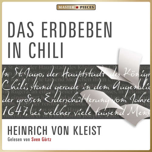 Hoerbuch Das Erdbeben in Chili - Heinrich von Kleist - Sven Görtz
