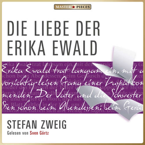 Hoerbuch Die Liebe der Erika Ewald - Stefan Zweig - Görtz,Sven