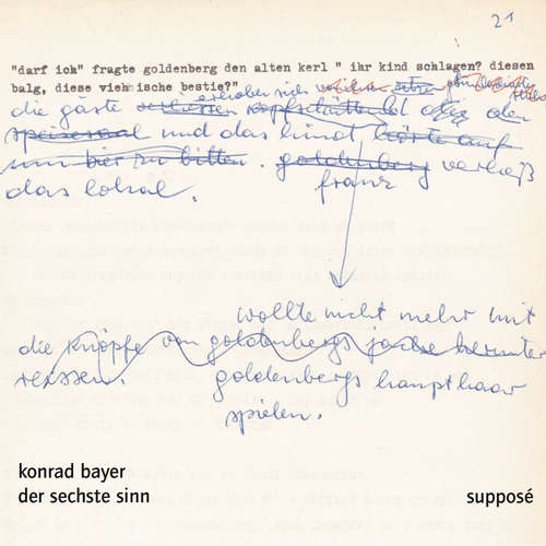 Hoerbuch Der sechste Sinn - Konrad Bayer - Konrad Bayer