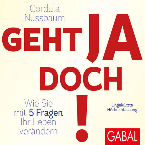 Hoerbuch Geht ja doch! - Cordula Nussbaum - Susanne Grawe