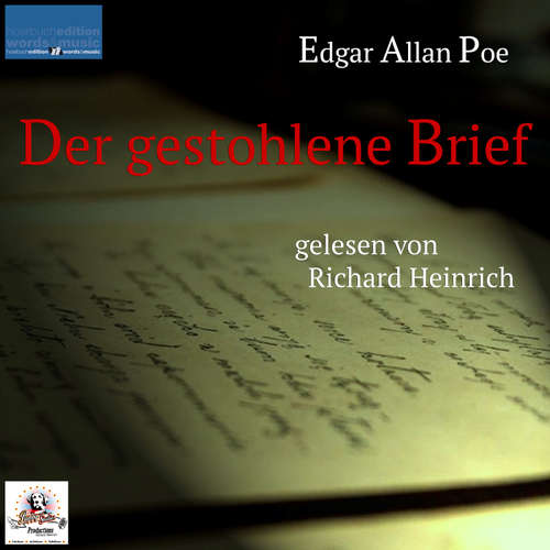 Hoerbuch Der gestohlene Brief - Edgar Allan Poe - Richard Heinrich