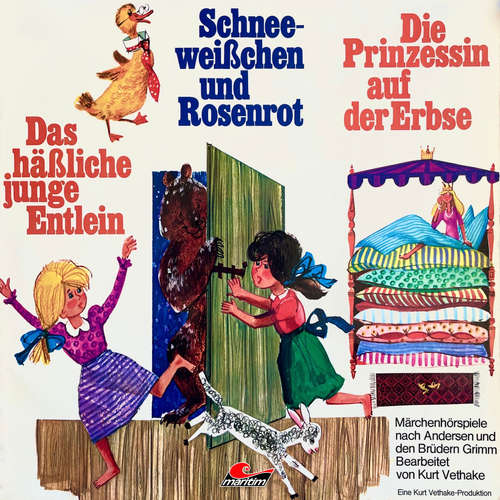 Hoerbuch Das häßliche junge Entlein / Schneeweißchen und Rosenrot / Die Prinzessin auf der Erbse - Hans Christian Andersen - Peter Schiff