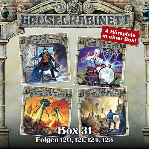 Hoerbuch Gruselkabinett, Box 31: Folgen 120, 121, 124, 125 - H.G. Wells - Horst Naumann