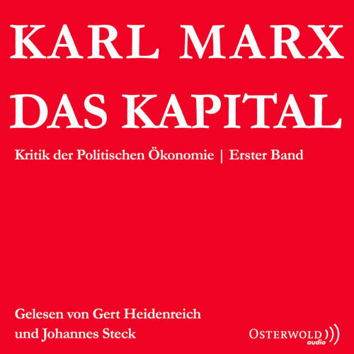 Hoerbuch Das Kapital - Karl Marx - Gert Heidenreich