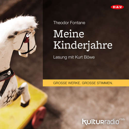 Hoerbuch Meine Kinderjahre (Lesung) - Theodor Fontane - Kurt Böwe Hoerbuch Meine Kinderjahre (Lesung) - Theodor Fontane - Kurt Böwe