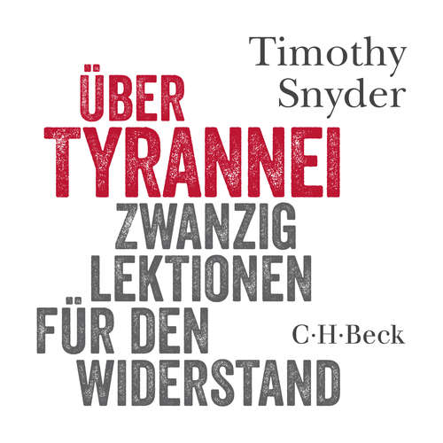 Hoerbuch Über Tyrannei - Timothy Snyder - Ulrich Matthes