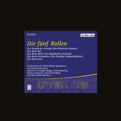 Hoerbuch Die fünf Rollen - Martin Buber - Imogen Kogge